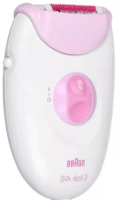 Эпилятор Braun SE3274 скор.:2 насад.:2 от электр.сети розовый/белый