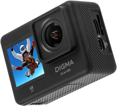 Экшн-камера Digma DiCam 880 черный