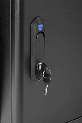 Шкаф коммутационный ЦМО (ШРН-М-12.500-9005) настенный 12U 600x520мм пер.дв.стекл 130кг черный 456мм 21.6кг 180град. 610мм IP20 сталь