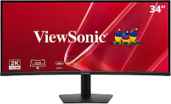 Монитор ViewSonic 34" VA3420C-2 черный VA LED 21:9 HDMI M/M матовая HAS Piv 300cd 178гр/178гр 3440x1440 120Hz DP 2K USB 8.4кг