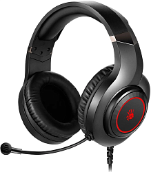 Наушники с микрофоном A4Tech Bloody G220S черный 2м мониторные USB оголовье (G220S USB/ BLACK)