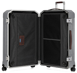 Чемодан Piquadro PQ LM (BV4428PQLM/NCU) 51x75x28см 89л. 5.59кг. поликарбонат/натур.кожа темно-серый