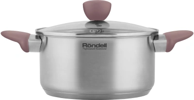 Кастрюля Rondell Bueno RDS-1588 4.8л. d=24см (с крышкой) стальной