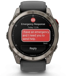 Смарт-часы Garmin Fenix 8 Pro 51mm AMOLED 1.4" AMOLED корп.серебристый рем.желтый (010-03199-11)