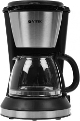Кофеварка капельная Vitek VT-1506 550Вт черный/серебристый