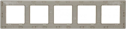 Рамка Legrand Valena Life 754045 накладная 5x горизонтальный монтаж поликарбонат слоновая кость