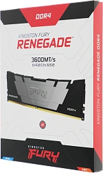 Память DDR4 2x32GB 3600MHz Kingston KF436C18RB2K2/64 Fury Renegade Black RTL Gaming PC4-28800 CL18 DIMM 288-pin 1.35В dual rank с радиатором Ret