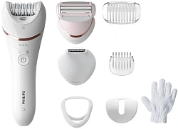 Эпилятор Philips BRE720/01 скор.:2 насад.:6 от аккум. белый