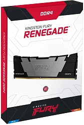 Память DDR4 2x8GB 4000MHz Kingston KF440C19RB2K2/16 Fury Renegade Black RTL Gaming PC4-32000 CL19 DIMM 288-pin 1.35В kit single rank с радиатором Ret