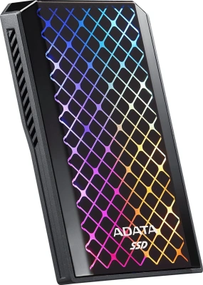 Накопитель SSD A-Data USB-C 512Gb ASE900G-512GU32G2-CBK SE900G 2.5" черный