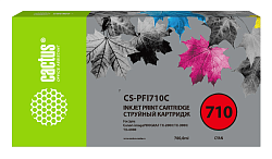 Картридж струйный Cactus CS-PFI710C PFI-710 C голуб.пигм. (700мл) для Canon imagePROGRAF TX-2000/TX-3000/TX-4000 с чипом