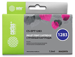 Картридж струйный Cactus CS-EPT1283 T1283 пурпурный (7мл) для Epson Stylus S22/S125/SX420/SX425/Office BX305 с чипом