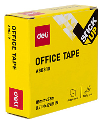 Клейкая лента канцелярская Deli EA30310 кристально-прозрачная дл.33м для ленты 18мм (упак.:1шт)