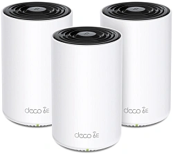 Бесшовный Mesh роутер TP-Link Deco XE75 Pro (DECO XE75 PRO(3-PACK)) AXE5400 100/1000/2500BASE-T белый (упак.:3шт)