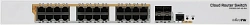 Коммутатор MikroTik CRS328-24P-4S+RM (L3) 24x1Гбит/с 4SFP+ 24PoE+ 450W управляемый