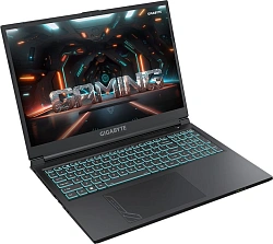 Ноутбук Gigabyte G6 Core i7 13620H 16Gb SSD512Gb NVIDIA GeForce RTX4050 6Gb 16" IPS FHD+ (1920x1200) FreeDOS black WiFi BT Cam (MF-H2KZ853KD)