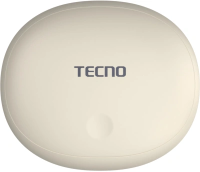 Гарнитура внутриканальные Tecno TU01 кремовый беспроводные bluetooth в ушной раковине (TU01 AIR GREAMY WHITE)