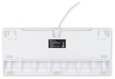 Клавиатура Оклик K951X механическая белый USB Multimedia for gamer LED (подставка для запястий) (1901079)