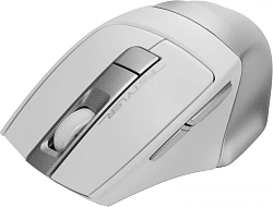 Мышь A4Tech Fstyler FG35S серебристый/белый оптическая 2000dpi silent беспров. USB 5but (FG35S USB SILVER)