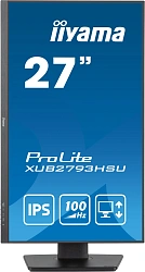 Монитор Iiyama 27" ProLite XUB2793HSU-B6 черный IPS LED 1ms 16:9 HDMI M/M матовая HAS Piv 250cd 178гр/178гр 1920x1080 100Hz DP FHD USB 5.4кг