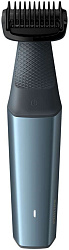 Триммер Philips BG3015/15 синий/черный (насадок в компл:3шт)