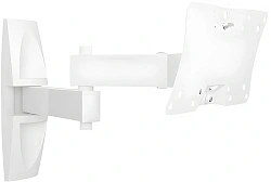 Кронштейн для телевизора Holder LCDS-5064 белый 10"-32" макс.30кг настенный поворотно-выдвижной и наклонный