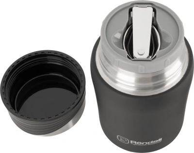 Термос для еды Rondell Walzer RDS-1303 0.7л. черный картонная коробка