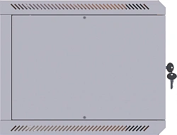 Шкаф коммутационный Suprlan (05-1506) настенный 15U 600x600мм пер.дв.стекл направл.под закл.гайки 70кг светло-серый 535мм 29.7кг 750мм металл