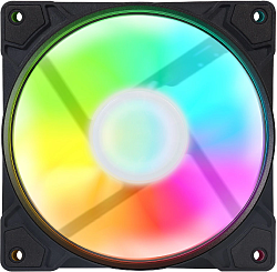 Вентилятор для корпуса GMNG GG-CF120ARGB1-PWMBK ARGB 120х120x25 черный 4-pin 26дБ Ret