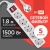 Сетевой фильтр PC Pet AP01006-1.8-G 1.8м (5 розеток) серый (пакет ПЭ) Сетевой фильтр PC Pet AP01006-1.8-G 1.8м (5 розеток) серый (пакет ПЭ)