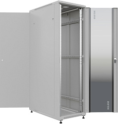 Шкаф серверный NTSS Премиум (NTSS-R42U80100GS) напольный 42U 800x1000мм пер.дв.стекл металл 900кг серый 910мм 134кг 1987мм IP20 сталь
