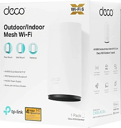 Бесшовный Mesh роутер TP-Link Deco X50-Outdoor(1-pack) AX3000 1000BASE-T белый