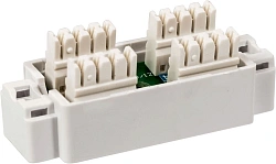 Адаптер Lanmaster TWT-CN110STP5E проходн.Dual IDC кат.5E STP