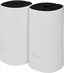 Бесшовный Mesh роутер TP-Link Deco M4 (DECO M4(2-PACK)) AC1200 10/100/1000BASE-TX белый (упак.:2шт)