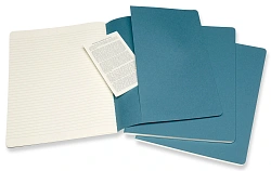 Блокнот Moleskine CAHIER JOURNAL CH023B44 XLarge 190х250мм обложка картон 120стр. нелинованный голубой (3шт)