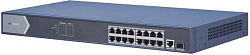 Коммутатор Hikvision DS-3E0518P-E 17x1Гбит/с 1SFP 16PoE+ 230W неуправляемый