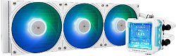 Система водяного охлаждения Thermalright Frozen Warframe PRO 360 ARGB Soc-AM5/AM4/1200/1700/1851 белый 4-pin 29.8dB Al LCD Ret (F-WFRAME-PRO-360-WH-ARGB)