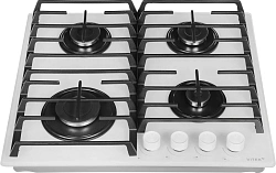Газовая варочная поверхность Vitek VGH 6420 WG стекло белое