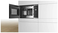Микроволновая печь Bosch BFL554MS0 25л. 900Вт нержавеющая сталь/черный (встраиваемая)