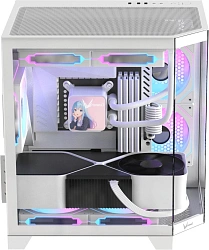 Корпус Formula Crystal Z6M Floe белый без БП mATX 4x120mm 2xUSB3.0 audio bott PSU