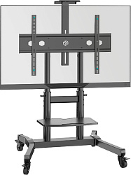 Стойка для телевизора Onkron TS1891 черный 50"-90" макс.100кг напольный мобильный