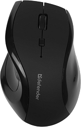 Мышь Defender Accura MM-295 черный оптическая 1600dpi беспров. USB 6but (52295)