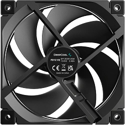 Вентилятор для корпуса Deepcool FD12 V2 120х120x25 черный 4-pin 35.6дБ (R-FD12V2-BKNPN1-G) Ret