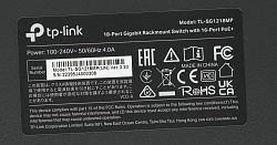 Коммутатор TP-Link TL-SG1218MP (L2) 18x1Гбит/с 2xКомбо(1000BASE-T/SFP) 16PoE+ 250W неуправляемый