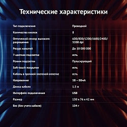 Мышь Оклик 945G REVENGE черный оптическая 1600dpi USB 8but (1012158)