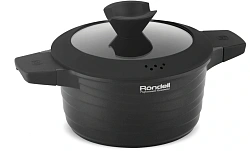Кастрюля Rondell Walzer RDA-766 4.7л. d=24см (с крышкой) черный
