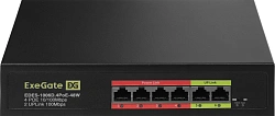 Коммутатор Exegate EDES-1006D.4PoE-48W EX299020RUS (L2) 6x100Мбит/с 4PoE 48W неуправляемый