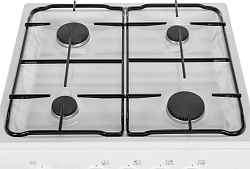 Плита Газовая Darina S GM 441 001 W белый/черный (без крышки) реш.сталь