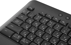 Клавиатура Logitech K650 черный USB беспроводная BT/Radio (подставка для запястий) (920-010954)