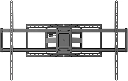 Кронштейн для телевизора Ultramounts UM968 черный 43"-105" макс.75кг настенный поворот и наклон